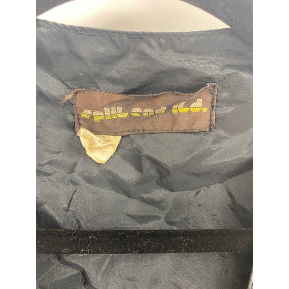 VTG SPLIT END women's leather vest black Small medium back western motorcycle - Picture 2 of 4